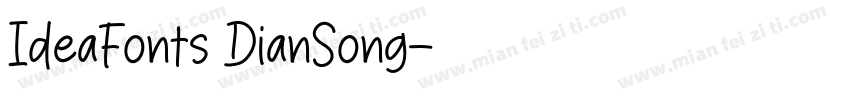 IdeaFonts DianSong字体转换